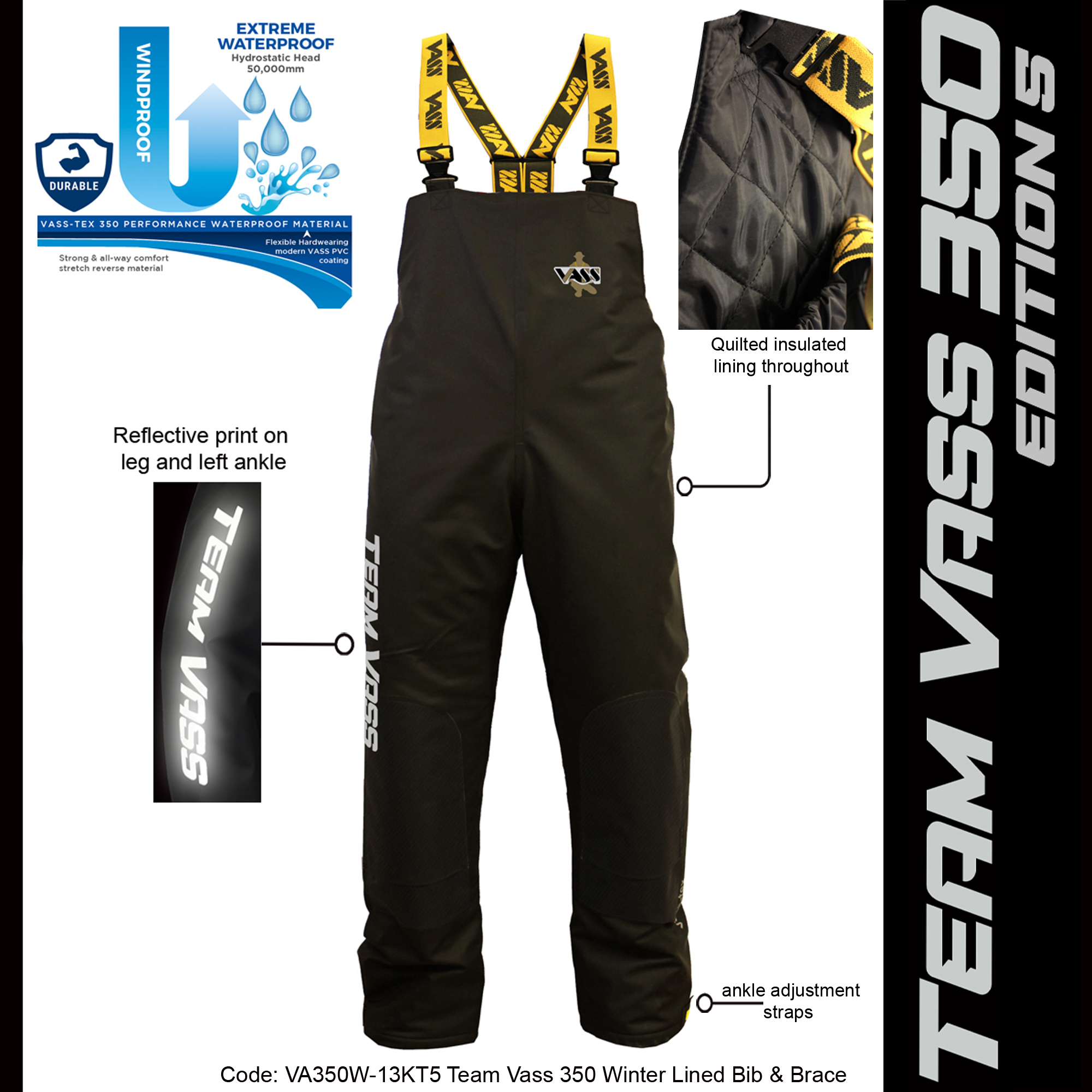 Team Vass 350 Winter Lined Bib & Brace Edition 5
